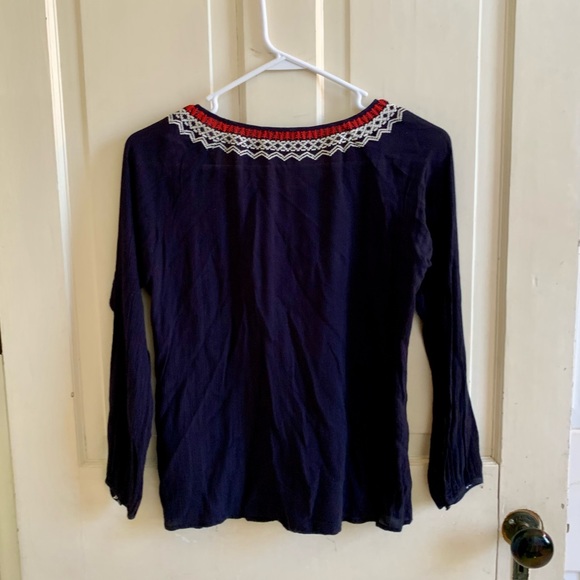THML Anthropologie embroidered boho peasant top - Picture 12 of 14